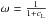 \hbox{$\omega=\frac{1}{1+c_{\rm L}}$}