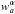 \hbox{$w^\alpha_a$}
