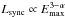 \hbox{$L_{\rm sync}\propto E_{\rm max}^{3-\alpha}$}