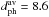 \hbox{$\dphmean=8.6$}