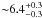 \hbox{${\sim}6.4^{+0.3}_{-0.3}$}