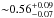 \hbox{${\sim}0.56^{+0.09}_{-0.07}$}