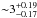 \hbox{${\sim}3^{+0.19}_{-0.17}$}