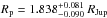 \hbox{$\rp=1.838_{-0.090}^{+0.081}~\Rjup$}