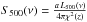 \hbox{${S}_{500}(\nu) = \frac{a\, L_{500}(\nu)}{4 \pi \chi^2(z)}$}
