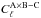 \hbox{$C_{\ell}^{\rm A\times B-{C}}$}