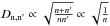 \hbox{$D_{\rm n,n'} \propto \sqrt{\frac{n+n'}{ n n'}} \propto \sqrt{\frac{1}{n}}$}