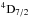 \hbox{$^4\mathrm{D}_{7/2}$}