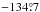 \hbox{$-134\pdeg7$}