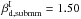 \hbox{$\beta_{\rm d,submm}^{\rm I}=1.50$}