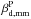 \hbox{$\beta_{\rm d,mm}^{\rm P}$}