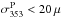 \hbox{$\sigma_{353}^{\rm P}<20\,\mu$}