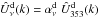 \hbox{$\hatU^{\rm d}_{\nu}(k) = \alpha_{\nu}^{\rm d} \ \hatU^{\rm d}_{353}(k)$}