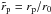 \hbox{$\tilde r_{\rm p}=r_{\rm p}/r_0$}