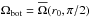 \hbox{$\Omega_{\rm bot}=\mean\Omega(r_0,\pi/2)$}