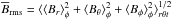 \hbox{$\mean{B}_{\rm rms} = \brac{\brac{B_r}_{\phi}^2 + \brac{B_{\theta}}_{\phi}^2+\brac{B_\phi}_{\phi}^2}_{r\theta t}^{1/2}$}