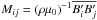 \hbox{$\Mij=(\rho \mu_0)^{-1}\mean{B_i' B_j'}$}