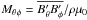 \hbox{$\mtp=\mean{B'_\theta B'_\phi}/\rho\mu_0$}