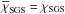 \hbox{$\chiSGSm=\chiSGS$}