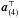 \hbox{${\vec{a}}^\top_{(4)}$}