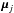 \hbox{${\pmb \mu}_j$}