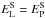 \hbox{$E_{\rm L}^{\rm S}= E_{\rm P}^{\rm S}$}