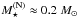 \hbox{$M^{\rm (N)}_\star \approx 0.2\;\msun$}