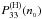 \hbox{$P^{\rm (H)}_{33}(n_{_0})$}