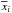 \hbox{$\overline{x}_i$}