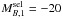 \hbox{$M_{B,1}^{\rm sel} = -20$}