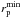 \hbox{$r_{\rm p}^{\rm min}$}