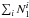 \hbox{$\sum_i N_1^i$}