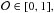 \hbox{$\mathcal{O} \in [0,1],$}