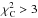 \hbox{$\chi^{2}_{\rm C} > 3$}