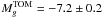 \hbox{$M_g^{\rm TOM}=-7.2\pm0.2$}