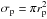 \hbox{$\sigma_{\rm p}=\pi r_{\rm p}^2$}