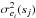 \hbox{$\sigma^2_{\vec{c}_i}(s_j)$}