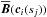 \hbox{$\overline{\vec{B}}(\vec{c}_i(s_j))$}