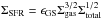 \hbox{$\Sigma_{\rm SFR}=\epsilon_{\rm GS}\Sigma_{\rm gas}^{3/2}\Sigma_{\rm total}^{1/2}$}