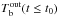 \hbox{$T_{\rm b}^{\rm out}(t\leq t_0)$}