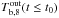 \hbox{$T_{\rm b,8}^{\rm out}(t\leq t_0)$}