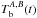 \hbox{$T_{\rm b}^{A,B}(t)$}