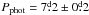 \hbox{$P_{\mathrm{phot}}=7\fd2 \pm 0\fd2$}