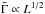 \hbox{${\bar \Gamma}\propto L^{1/2}$}