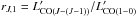 \hbox{$r_{J,1} = L'_{{\rm CO}(J-(J-1))}/L'_{{\rm CO}(1-0)}$}