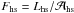 \hbox{$F_{\mathrm{hs}}=L_\mathrm{hs}/\mathcal{A}_\mathrm{hs}$}
