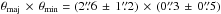 \hbox{$\theta_{\rm maj} \,\times\, \theta_{\rm min}=(2\farcs6 \,\pm \,1\farcs2)\,\times\,(0\farcs3 \,\pm\, 0\farcs5)$}