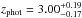 \hbox{$z_{\rm phot}=3.00_{-0.17}^{+0.19}$}
