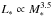 \hbox{$L_* \propto M_{*}^{3.5}$}