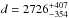 \hbox{$d = 2726^{+407}_{-354}$}